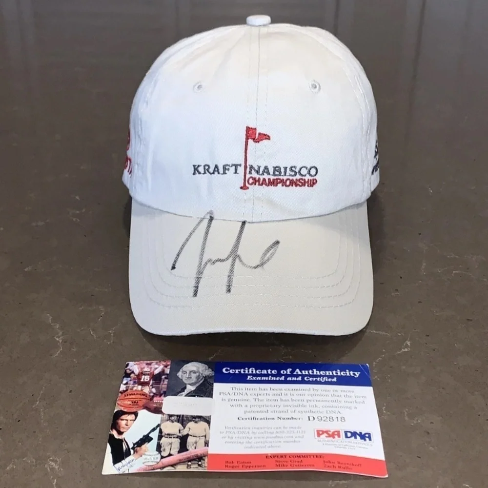Michelle Wie Autographed NWOT 35th Kraft Nabisco Championship Golf Cap Hat COA